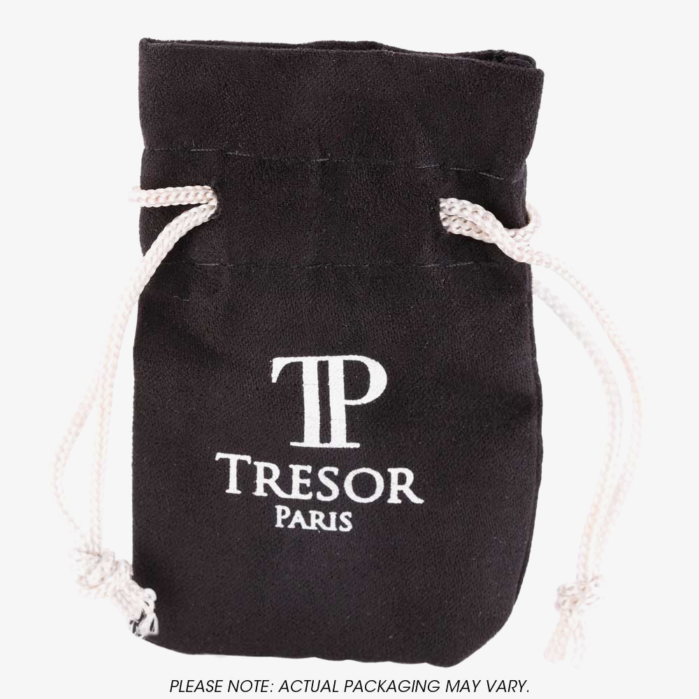 Tresor Paris Le Castel Yellow Crystal Black Cord Ring 015383 