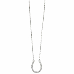 TJH Horseshoe Pendant Necklace Good Luck