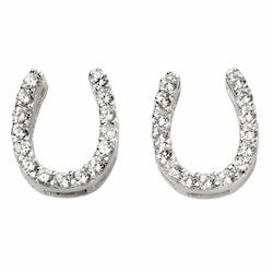 TJH Horseshoe Earrings Good Luck on Wedding