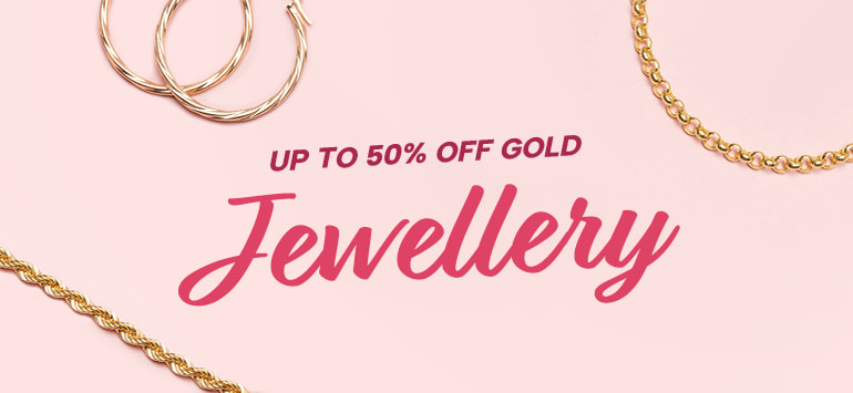 Valentines gold jewellery