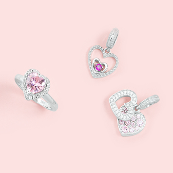 Valentines heart jewellery