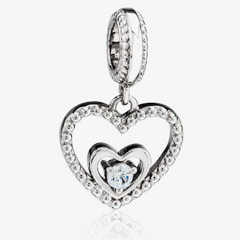 March Birthstone Charm from Rosa Lea