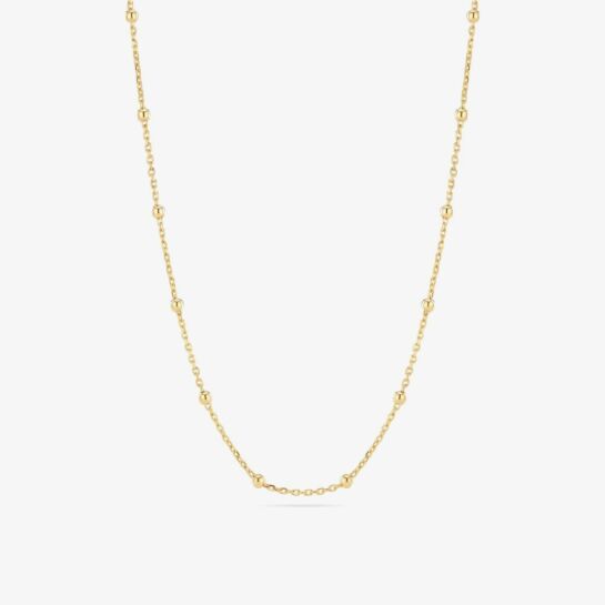Sif Jakobs Gold Sfere Beaded Chain Necklace