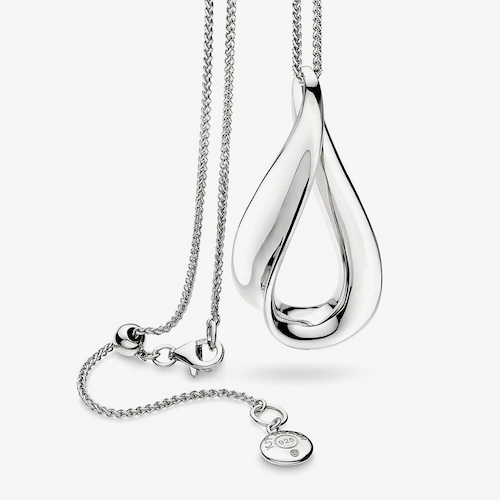 Kit Heath Sterling Silver Serenity Loop Slider Necklace