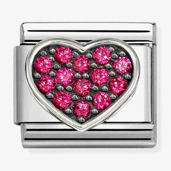 Nomination Composable Classic Red Cubic Zirconia Heart Charm