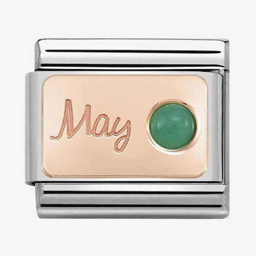 Nomination CLASSIC Rose Gold May Emerald Charm