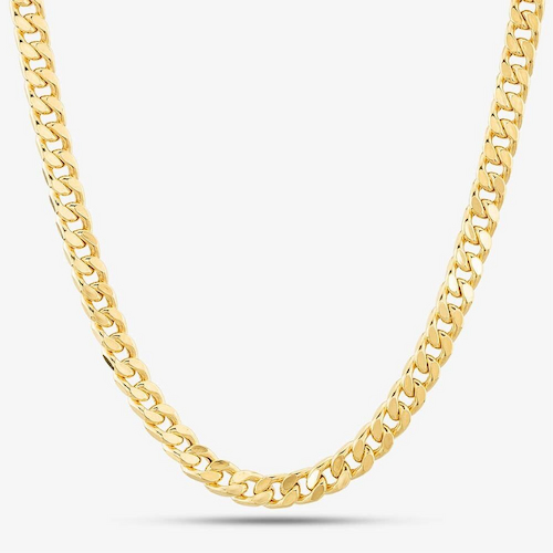 9ct Yellow Gold 20 Inch Flat Curb Chain