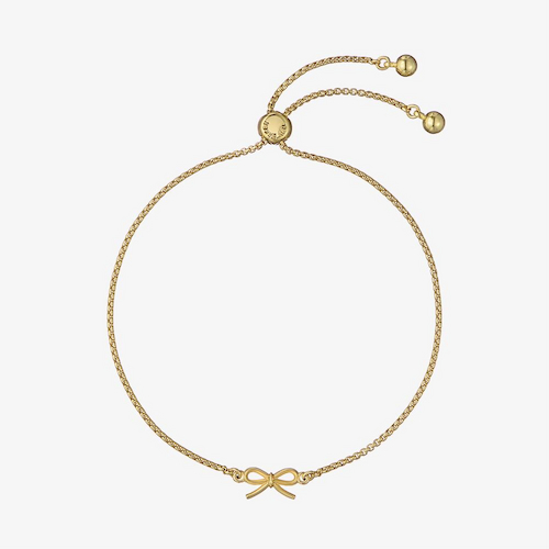 Ted Baker Bridget Gold Tone Mini Bow Sliding Bracelet