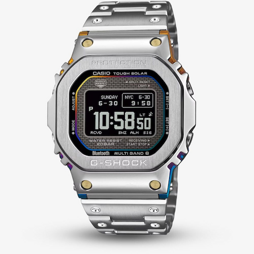 Casio Mens Limited Edition G-Shock 5000 Series Full Metal Rainbow Digital Watch