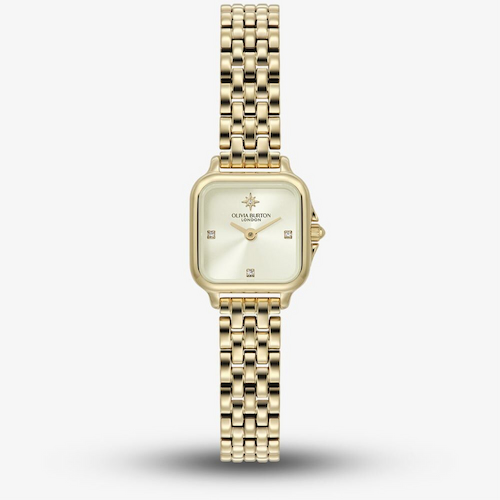 Olivia Burton Ladies Grosvenor Mini Ivory Dial Watch