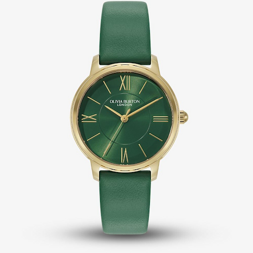 Olivia Burton Ladies Westbourne Green Leather Strap Watch
