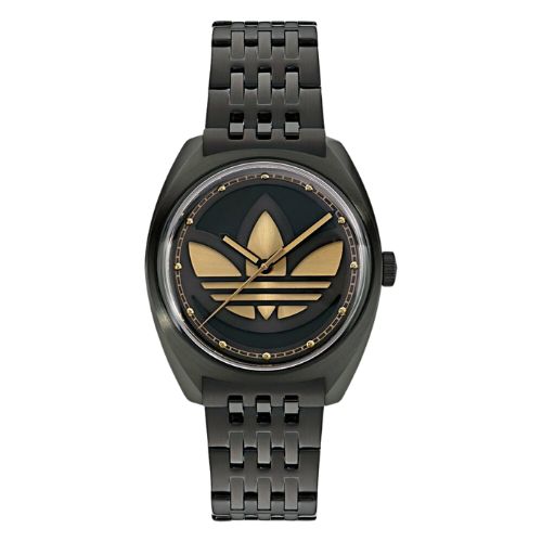 Adidas Unisex Edition One Black Sunray & Gold Logo Watch