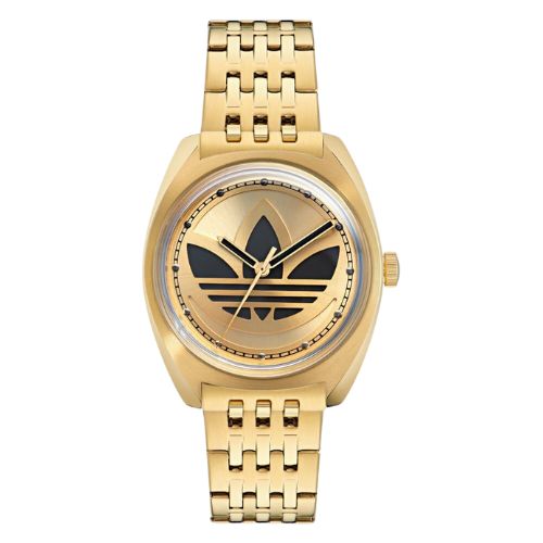 Adidas Unisex Edition One Gold Sunray & Black Logo Watch