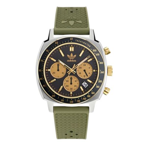 Adidas Unisex Masters Originals One Chronograph Green & Black Watch