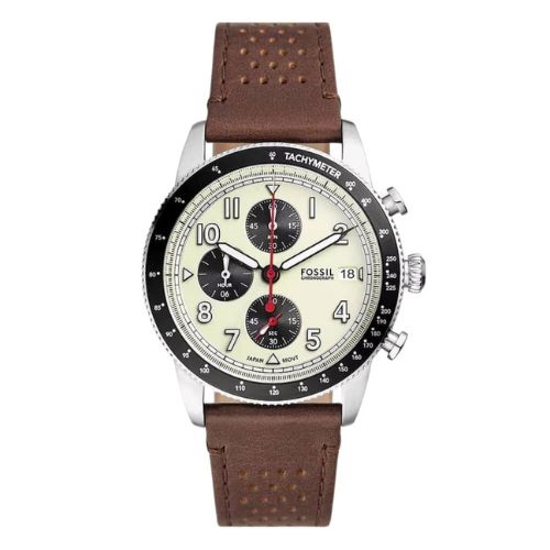 Fossil Sport Tourer Brown Leather Strap Watch