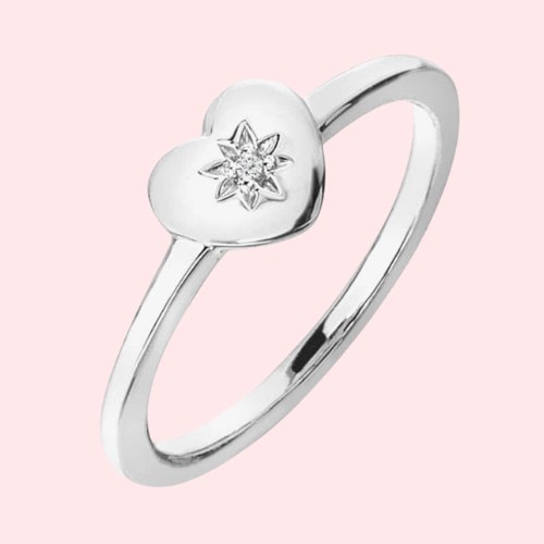 Hot Diamonds Sterling Silver Heart Icon Ring