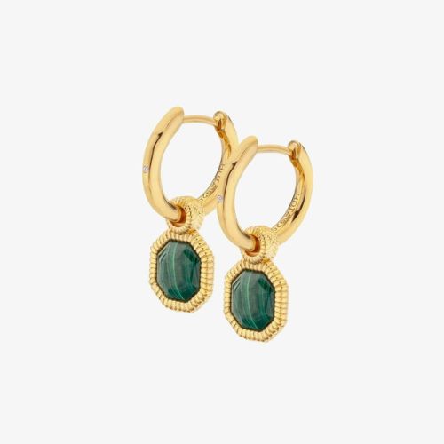 Hot Diamonds X Jac Jossa Revive Malachite Dropper Earrings