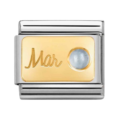 March Aquamarine Charm