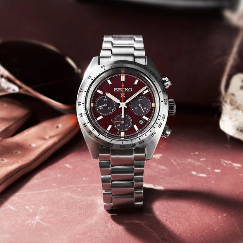 Seiko Prospex Chronograph Red Watch for Valentines