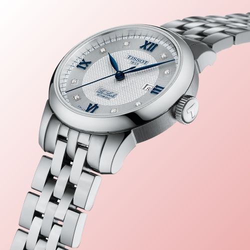 Shop Tissot Le Locle Automatic Lady 20th Anniversary Diamond Watch