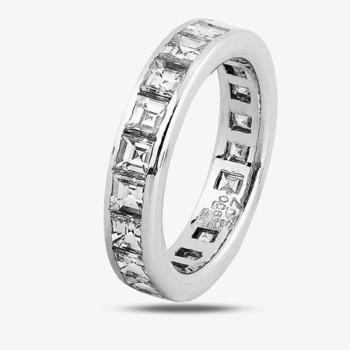 Square Cut Diamond Full Eternity Ring