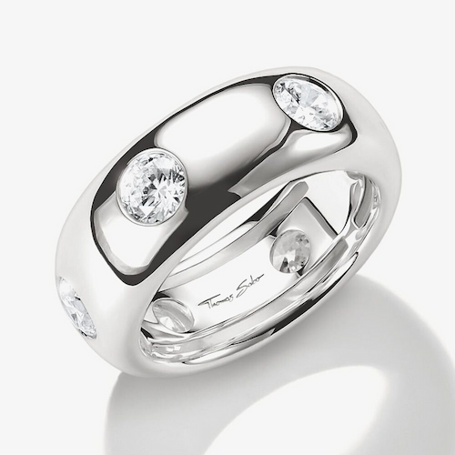 THOMAS SABO Bold Elegance Silver Multi Cubic Zirconia Ring