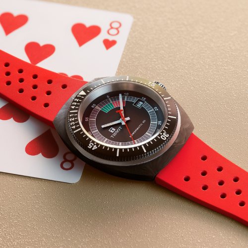 Tissot Sideral S Red Watch for valentines day