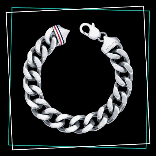 Tommy Hilfiger Men’s Chunky Filed Curb Bracelet