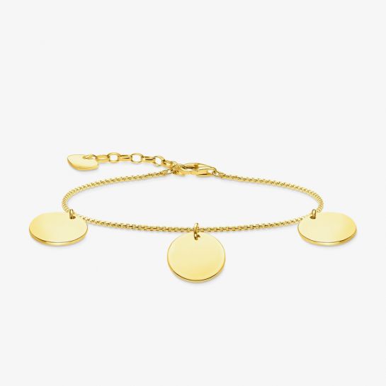 Thomas Sabo Three Discs Charm Bracelet