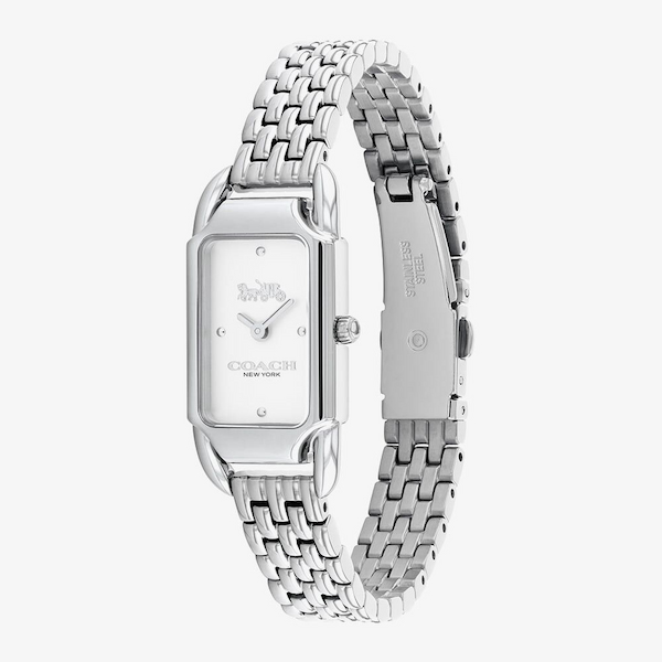 Coach Ladies Cadie Silver Bracelet Watch