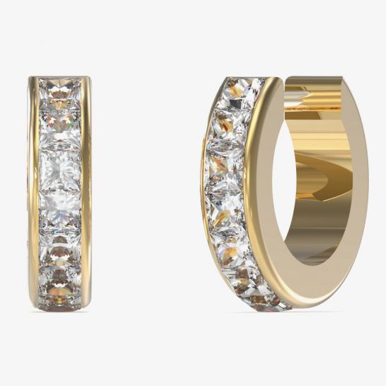 Guess Huggie Me Earrings Gold