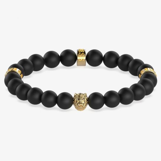 Guess Men's Beaded Bracelet