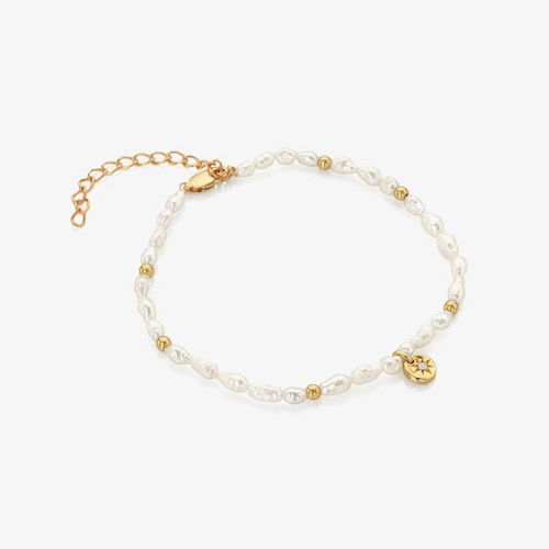 Hot Diamonds HD X Golden Edit Calm Pearl Luna Bracelet