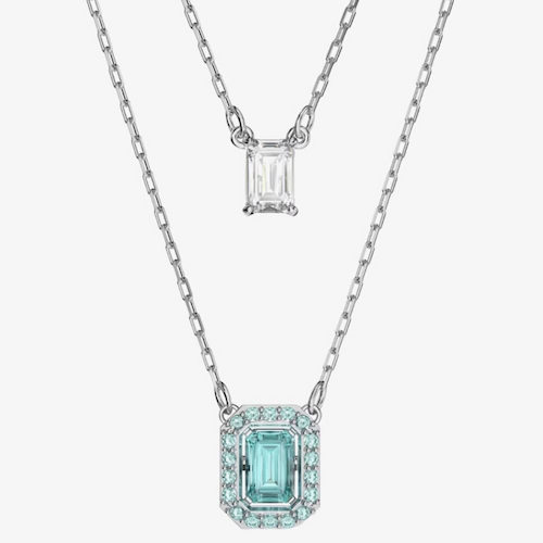 Swarovski Ladies Millenia Octagon Layered Necklace