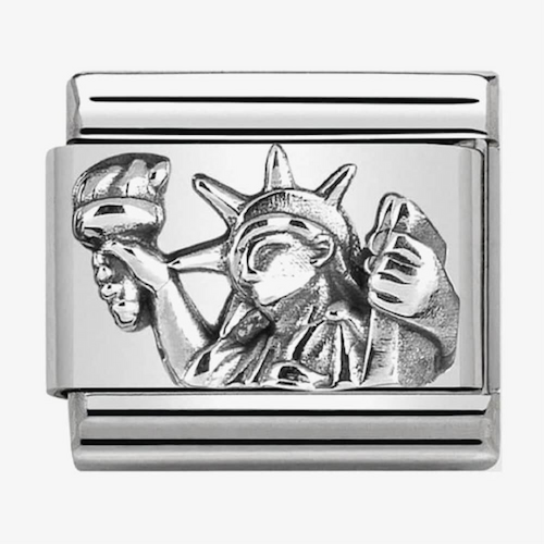 Nomination CLASSIC Silvershine Monuments Statue Of Liberty Charms