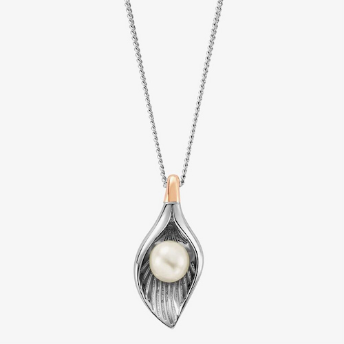 Clogau Natures Wonder Oyster Pearl Shell Pendant Necklace