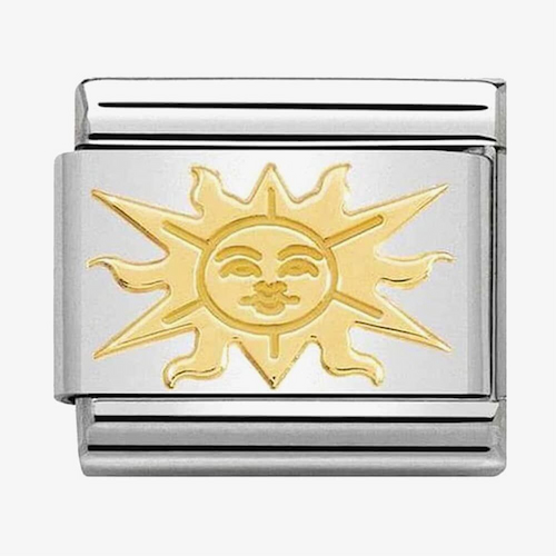 Nomination CLASSIC Gold Cosmo Relief Sun Charm