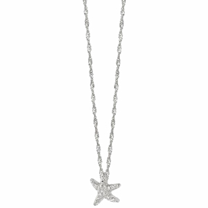 Daisy London Isla Sterling Silver Starfish Chain Necklace Nature Lovers Gifts