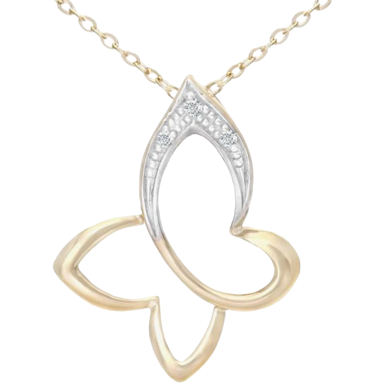 Diamond Butterfly Necklace Christmas Gifts for Her