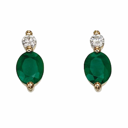 Emerald Earrings Gemstone For May