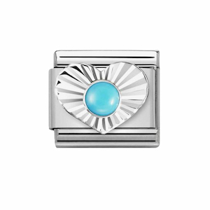 Nomination Turquoise Heart Charm Jewellery