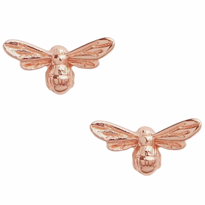 Nature Lover Gifts Olivia Burton Bee Silver Rose Gold Plated Earrings